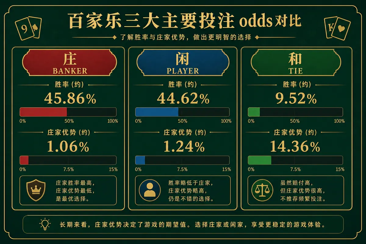 尊龙凯时 庄闲和胜率与庄家优势对比